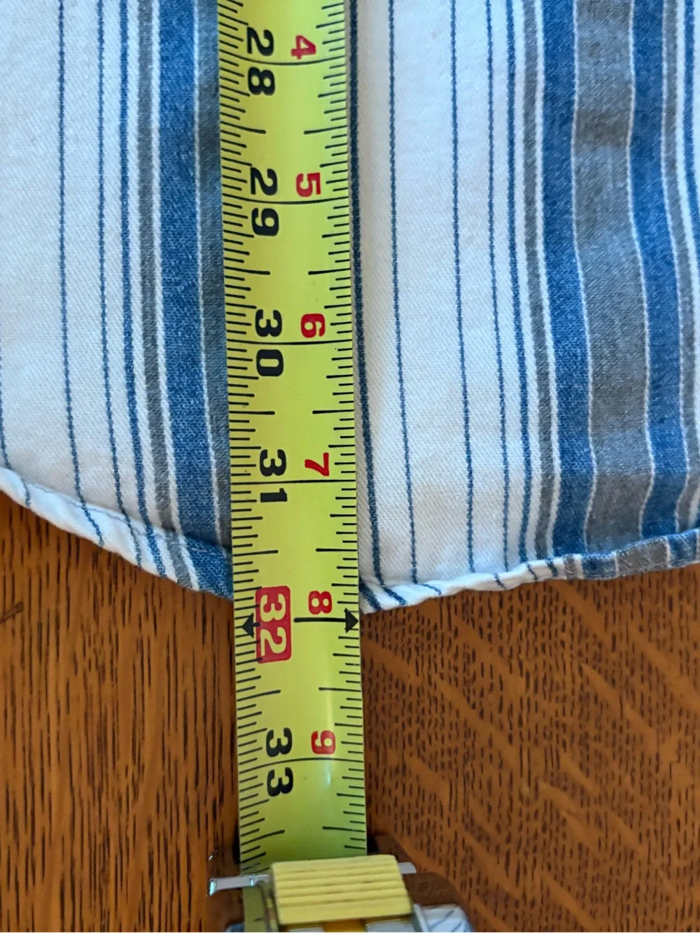 Vintage Coliseum Men's XL Short-Sleeve Button-Up Stripe Shirt Blue White Gray - Picture 15 of 16